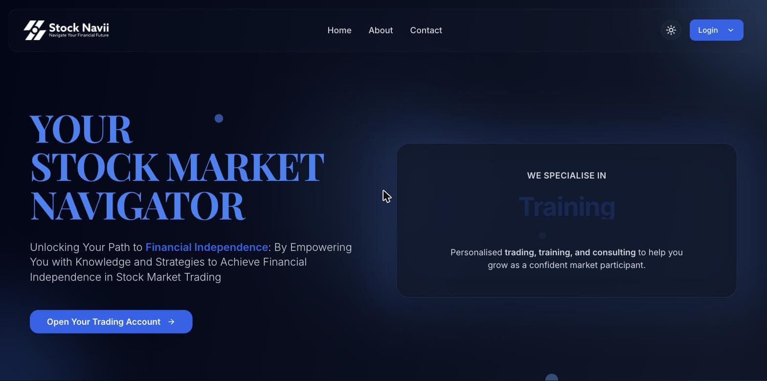 Stock Navii — Algo Trading Platform project by Niravana